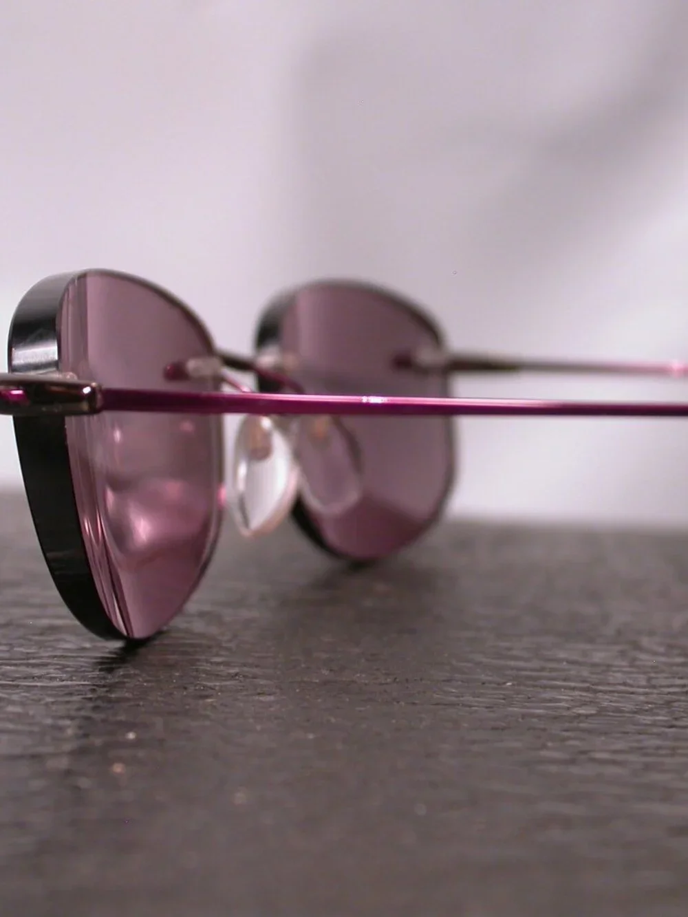 Silhouette Titan Frameless Purple Chrome Eyeglasses Made in Austria RX